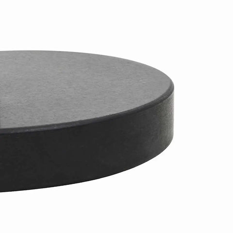 Heavy Duty Round Black Granite Umbrella Base For Outdoor Patios And Tables, Built To Last For Maximum Stability In Wind And Rain
