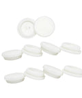 Grooved Silicone Hole Plugs For Round Openings No-Slip Tear-Resistant Cable Closure And Electrical Seal White Tight Fit Blocks Dust