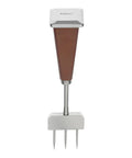 Heavy Duty Ice Pick Chipper With Stainless Steel Head And Natural Wood Handle For Breaking Up Ice, Crafting Ice Balls, And Elevating Your Home Bar Game With Precision And Style, shown vertically