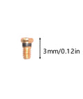 Premium Replacement Eyeglass Screws And Tiny Screwdriver For Aviator RB3025 Sunglasses Repair Kit, 3mm bronze screw detail.
