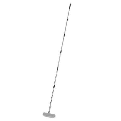 Adjustable Paint Roller Featuring Built In Splatter Guard For Ceilings And Walls No Fuss Long Reach Handle Smooth Sailing Drywall Painting Project No Drip Design Ready with extended steel pole.
