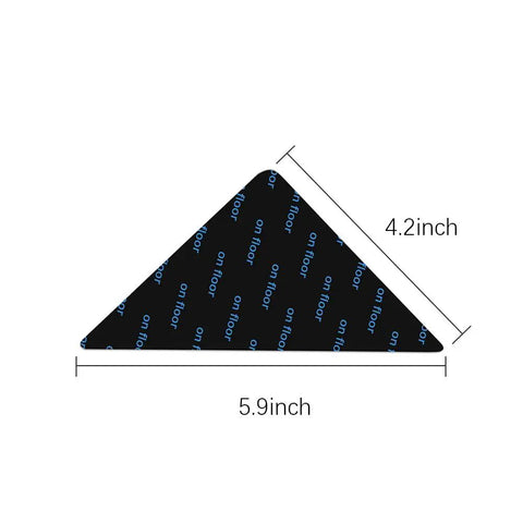 4 Pack Non Slip Rug Pad Grippers With Double Sided Reusable Adhesive For Area Rugs And Corners, dimensions 5.9x4.2 inches.