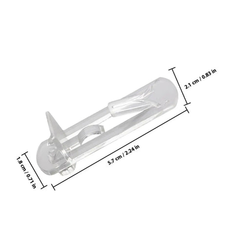 30 Pack Plastic Shelf Support Pegs For 15mm To 16mm Wood Shelves, Rugged Deformation-Resistant Shelf Pins, dimensions shown