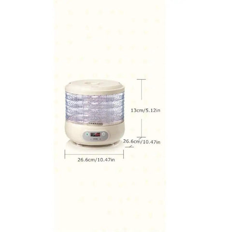 Pro Level Electric Food Dehydrator Featuring Hella Slick Digital Controls And Five Spacious Trays For Dishing Out Savory Jerky Juicy Dried Fruits And Crisp Garden Veggies Daily, beige, 5 trays, 250W.