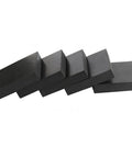 4 Pack Black Rubber Sheets Damping Gasket Pads With 2 Millimeter 3 Millimeter 4 Millimeter 5 Millimeter 6 Millimeter 8 Millimeter 10 Millimeter Thickness 50 By 50 Square Plate Heavy Duty Shock Absorption Wear Resistant Waterproof Sun Protection Noise, stacked side view