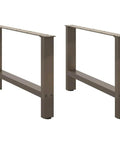 Beefy Adjustable Metal Table Legs Pack Of 2 In Steel With Leveling Feet For Home Bars And Dining Tables Powder Coated Finish Heavy Duty Support And Easy Install