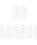 Heavy Duty Plastic Furniture Leveling Shims Adjustable Wedge Pack Stops Wobbly Tables Fast Ultra Smooth Home Upgrade Diy Floor Stabilizer Quick Fix Kit, 20 clear wedges arranged in stacks.
