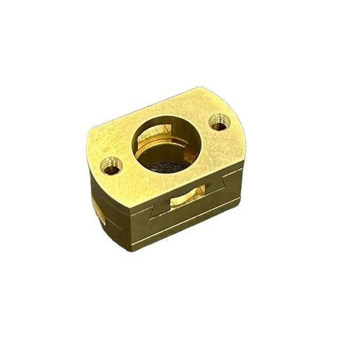 Upgrade Your BLV VzBoT 3D Printer Setup With These Awesome Square 18mm Oldham Couplers For T8 Z Axis Lead Screws, Perfectly Fitted Ramps Ensure Smooth Prints Every Single Time Without Any Wobbles Or Jitters. brass square 18mm Oldham coupler for T8 Z axis lead screw