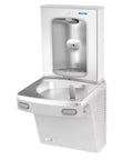 Wall Mount Drinking Fountain With Bottle Filling Station, Cold Stainless Steel Water Cooler, ADA Compliant, 8 GPH Chill