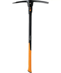 IsoCore Garden Pick Pro 5 Pound With 36 Inch Shock Controlled Handle For A Workhorse Digging And Breaking Tough Soil Textured Non Slip Grip For Comfort Slip Resistant Swing Orange And Black