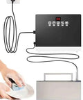 Compact Portable Dishwasher Featuring Slick Touch Controls And Rapid Water Drainage For Cranking Out Fresh Dishes Veggies And Seafood showing controls and cleaning process.