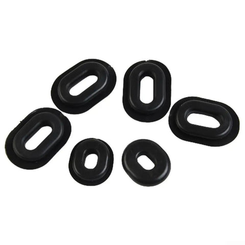 Honda Rubber Side Cover Grommet Set For CB CL SL XL Series Motorcycles 1970s Reproduction Kit Includes Six Black Grommets Grease And Easy Installation For A Ride Ready Durable Side Cover Fit, six black rubber grommets
