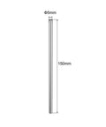 2 Pack 5mm Diameter 150mm Linear Motion Rod Shaft Guide Set Chrome Plated Case Hardened Steel For 3D Printers And CNC Machines High Precision Rails With Smooth Durable Performance, 5x150mm