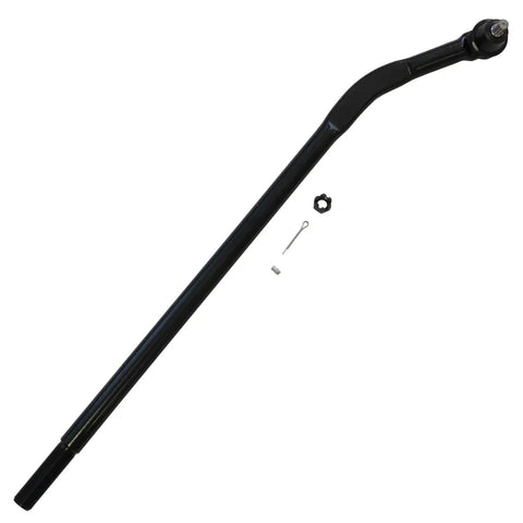 10 Piece Suspension Kit For 2007 2017 Jeep Wrangler, Heavy Duty Tie Rods And Pitman Arm Set, black steel steering link