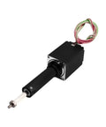 Solid Fixed Shaft Lead Screw Stepper Motor Micro Miniature Linear Telescopic Electric Cylinder Push Rod with wiring for precise motion.