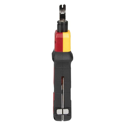 VDV427-300 Impact Punchdown Tool Pro-Grade With 66/110 Blade in black and red, front view with visible blade and handle details.