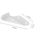 12 Piece Triangle Steel Cabinet Corner Brackets 90 Degree Three Sided Fixed Design Shelf Supports For Wood Furniture White Heavy Duty