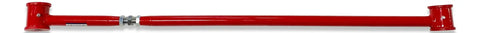 Adjustable Rear Panhard Track Bar With Polyurethane Bushings For 2002 2009 GM Trailblazer Envoy SSR Bravada Lifted Or Lowered Ride Height Easy Bolt In Installation Red, red steel bar with polyurethane bushings