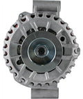 Front view of 12V 180A Clockwise Alternator Replacement For Ford F-250 And F-350 Super Duty 2003-2007 Drop-In With Internal Regulator, Solid Pulley