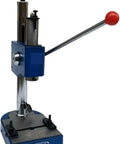 Professional Grade Compact Manual Arbor Press Desk Beast Smooth Operator For Precision Electronics Punching small hardware assembly, showing side view with lever.