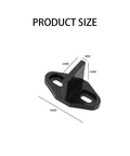 Sliding Barn Door Floor Guide Set Of 2 For Smooth Quiet Operation, Adjustable Bottom Guides, 44mm length, black nylon