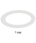 Silicone Replacement Gasket Seal For Moka Pot Espresso Stove Top Coffee Maker Fits 1 To 12 Cup Pots shown for 1 cup model