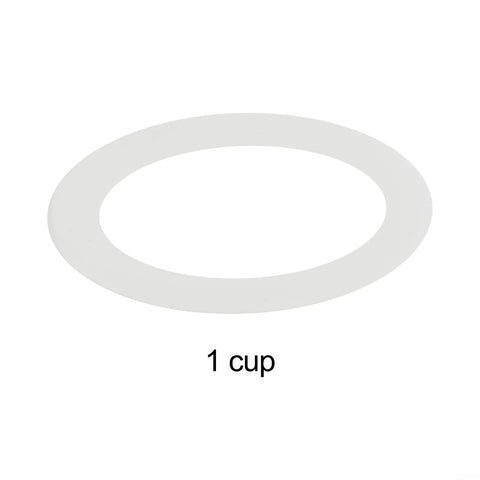 Silicone Replacement Gasket Seal For Moka Pot Espresso Stove Top Coffee Maker Fits 1 To 12 Cup Pots shown for 1 cup model