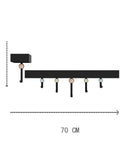 Heavy Duty Wall Mounted Coat Rack Featuring Solid Cast Iron Hooks And Decorative Cat And Dog Motifs dimensions 70 cm x 28 cm design