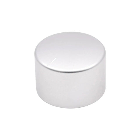 38 Mm Cnc Aluminum Volume Knob Feels Smooth As Butter To Turn For Hifi Amp Dac And Turntables in silver finish.