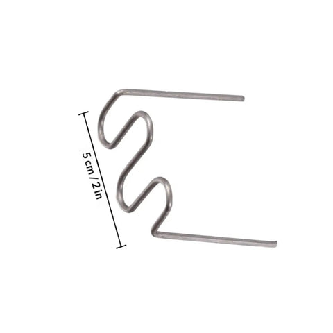 Top Pick 1000 Pcs Car Bumper Repair Rods Welding Wire Steel Silver Stapler Fix Kit For Plastic Abs Pvc Nylon Auto Body Work Super Easy Deal, 5cm zigzag steel rod.
