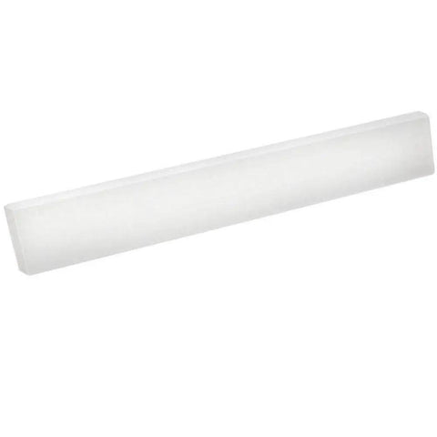 Ellipse Vanity Side Splash For 22-Inch Tops, 0.75-Inch Thick, 3-Inch High, Solid Surface White, Wall Protector For Bathroom Vanity