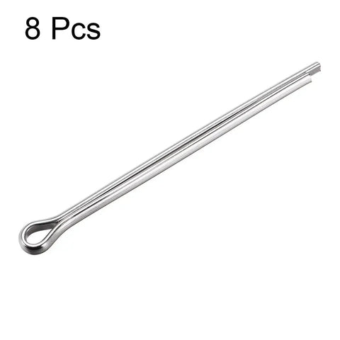 8 Piece Split Cotter Pins Set 5mm By 80mm Stainless Steel 304 Two Prongs For Secure Clevis Pins And Castle Nuts Great For DIY Projects