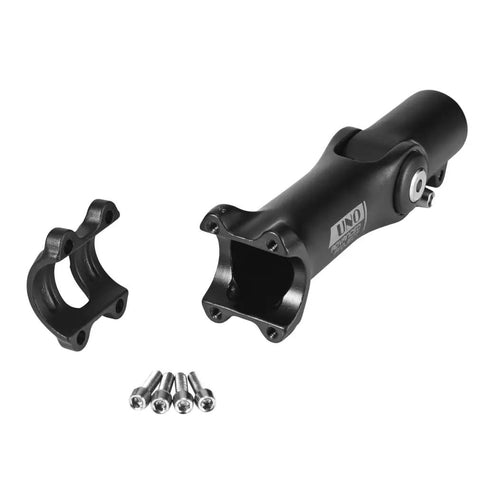 Adjustable Bike Stem 0 To 120 Degree 31.8mm Clamp 110mm Length For MTB Road Bike BMX Cycling Two In One Height Adjuster And Stem CNC Machined 6061 T6 Aluminum with screws
