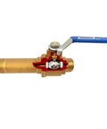 Brass three quarter inch water heater drain valve full port no fuss install and rapid sediment flush extends heater life reduces noise