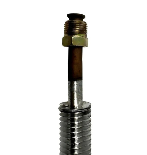 Solid Two Stage Air Compressor Intercooler Tube Assembly Straight Fit For 25T2 Pump Replaces X1434T18 And X1434T18N showing metal construction and threaded end.