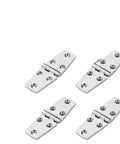Stainless Steel Cast Door Strap Hinge 38x102mm With 6 Mounting Holes For Marine Use Mirror Polished Finish Built For Boat Life Exterior Marine Hardware