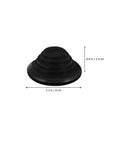 10 Pack Pagoda Shaped Rubber Wire Gasket Hole Plugs Black Flexible Seals for Cables, Reusable Grommet Plugs, Flame Retardant, Insulation Safe Odorless Cable Hole Covers, Easy Fit and Tidy Wire Management, 2.3 in x 0.9 in