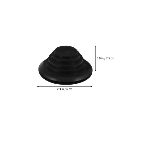 10 Pack Pagoda Shaped Rubber Wire Gasket Hole Plugs Black Flexible Seals for Cables, Reusable Grommet Plugs, Flame Retardant, Insulation Safe Odorless Cable Hole Covers, Easy Fit and Tidy Wire Management, 2.3 in x 0.9 in