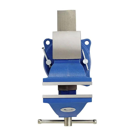 Top view of Heavy Duty 6 Inch Bench Vise With Swivel Base For Precise Metalwork And DIY Projects Durable Cast Iron Construction