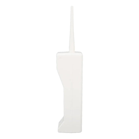 Hella Nostalgic White Retro Brick Cell Phone Model Ornament For Office Desk Decor Vintage 80S 90S Throwback Piece side view