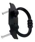 Two Pack Antique Black Cabinet Handle Pulls With Screws Easy Install For Doors Drawers Cabinets Wardrobes And Vintage Furniture Decor