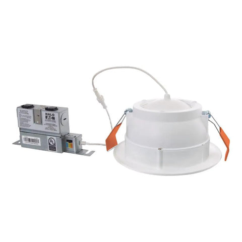 6 Inch Integrated Recessed Adjustable Gimbal LED Light Kit Canless With Selectable CCT, spring clips, repositionable driver box