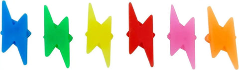 72 Pieces Colorful Z Shaped Bike Spoke Beads For Bicycle Wheel Spoke Decoration And Customization, vibrant colors.