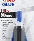 Ultra Gel Control Clear Super Glue 0.14 Fl Oz Bottle 1 Pack For Plastic Wood Metal Crafts And Repair Cyanoacrylate Instant Glue