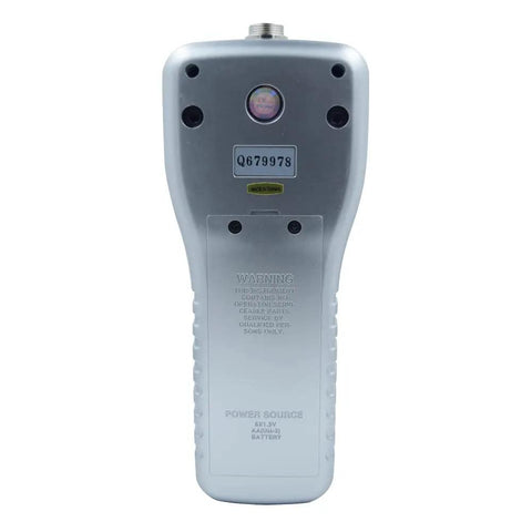 Electronic Digital Force Gauge For Tension And Compression With 100 Kg Capacity And Dual Hooks, 3 Unit Modes (Kg, Lb, Newton), 0.05 Resolution, Plus Minus 0.5 Percent Plus Two Digits Accuracy, LCD Backlit Display, Handy Testing Tool, rear view