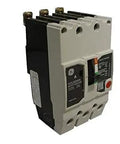 Heavy Duty 3 Pole 125 Amp Teyx Circuit Breaker for Commercial Panels and Industrial Systems, side view showing terminal connections.