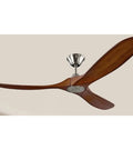 Upscale Retro Wooden Ceiling Fan Light Fixture With Smart Remote And Ridiculously Silent Dc Motor in rich wood finish.