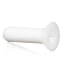 Built Tough PTFE Coated Flat Countersunk Slotted Phillips Screw M10 X 70mm in white, designed for high temp and corrosion proof applications.