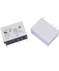General Purpose 12V DC Relay, 16A SPDT, 8 Pin Design For Electronics Projects, shown detached with visible pins and markings.