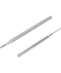 Premium Tungsten Steel Screw Extractor Kit For Knocking Out Stripped Broken Phone Screws 1.3Mm Drill Bit Tool with two metallic tools.